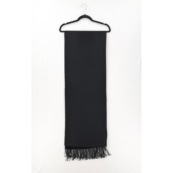 NORDSTROM Cashmere Scarf Wrap Women Black Oversize Pashmina Style Formal Wedding